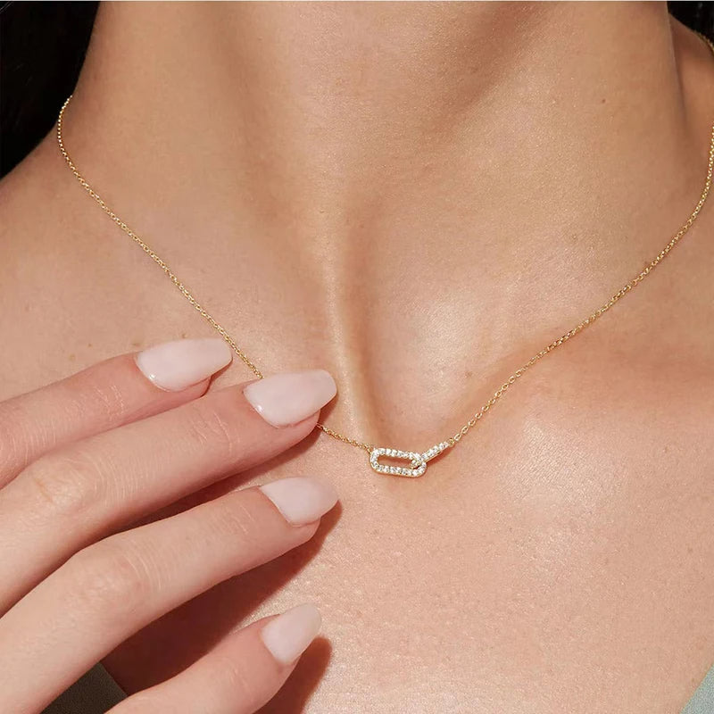 Double Zircon Necklace