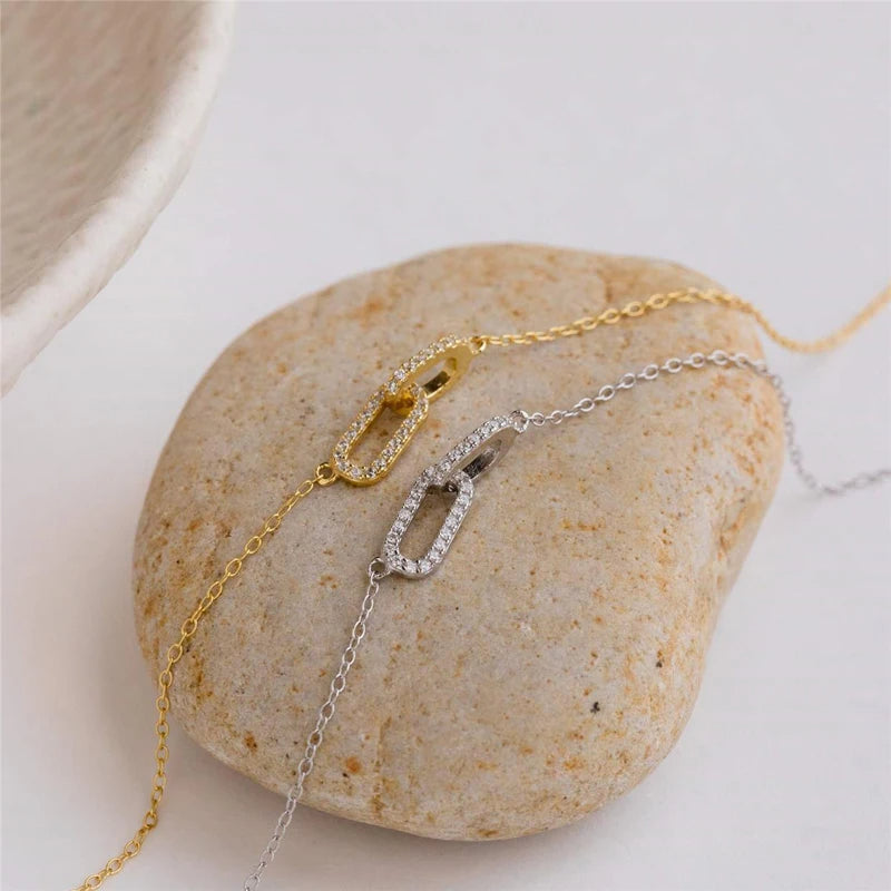 Double Zircon Necklace